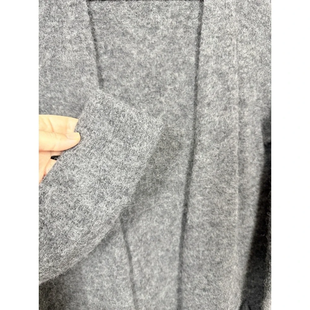 Wilfred Free Alpaca‎ Wool Blend Open Front Cardigan Gray Longline Sweater L